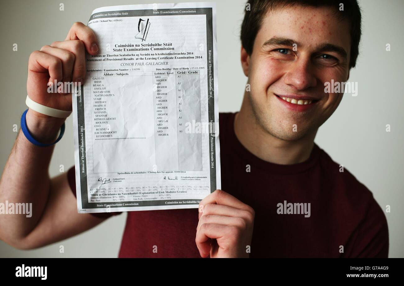 Leaving Certificate Results Stock Photo Alamy Leaving Certificate Results Stock Photo Alamy