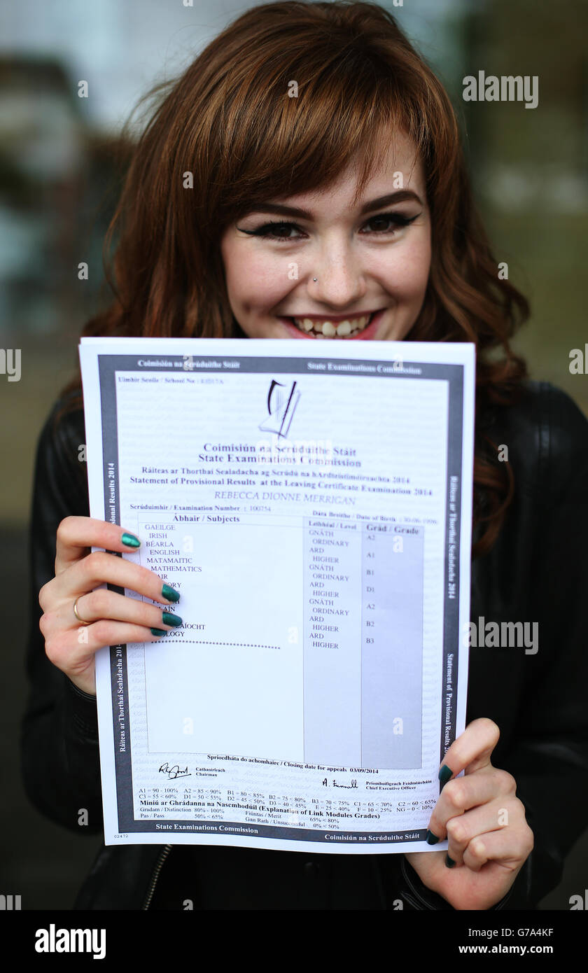 Leaving certificate student from Trinity Comprehensive in Ballymun