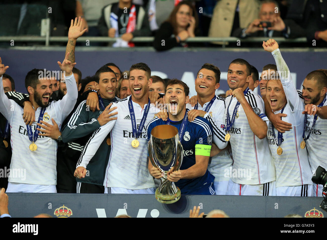 Soccer - 2014 UEFA Super Cup - Sevilla v Real Madrid - Cardiff City Stadium  Stock Photo - Alamy