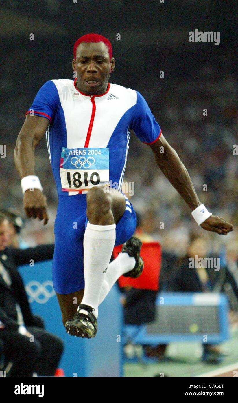 Phillips Idowu Olympics 2004 Stock Photo