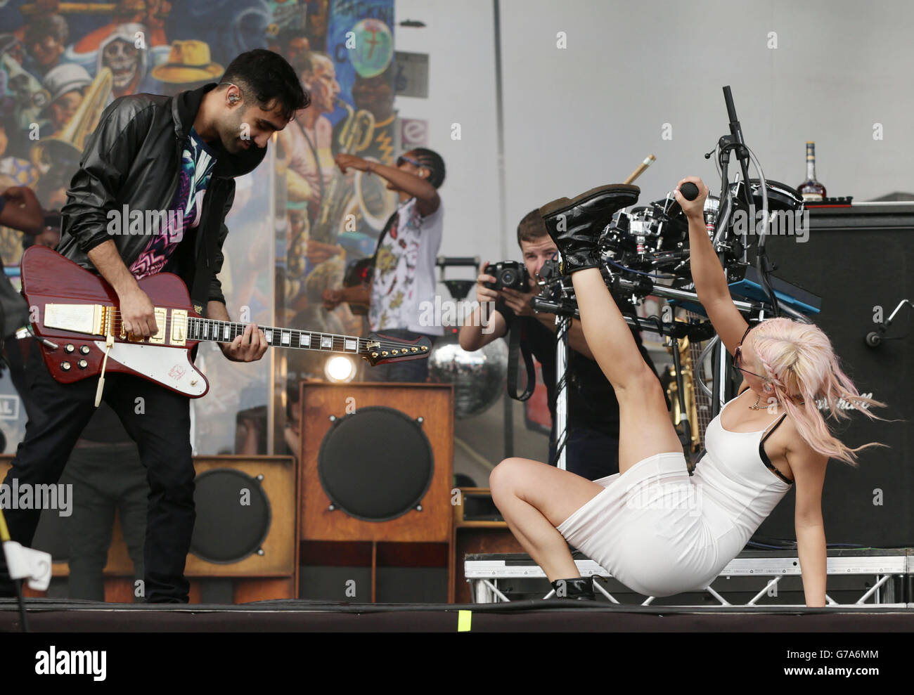 Anne marie rudimental performing on main stage day two v festival hi ...
