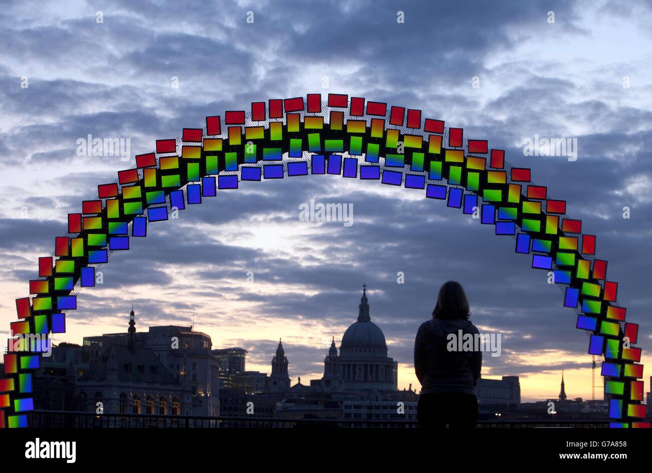 Super AMOLED Midnight Rainbow Stock Photo Alamy