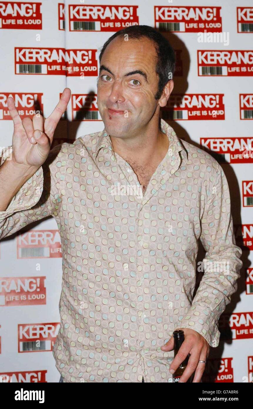 Actor James Nesbitt backstage during the 11th annual Kerrang! Awards at The Brewery in east London, organised by the rock music magazine Kerrang!. Stock Photo