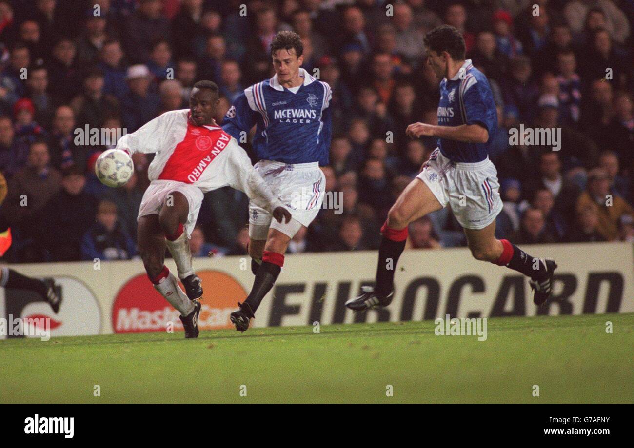 Soccer ... UEFA Champions League ... Rangers v Ajax Amsterdam Stock Photo