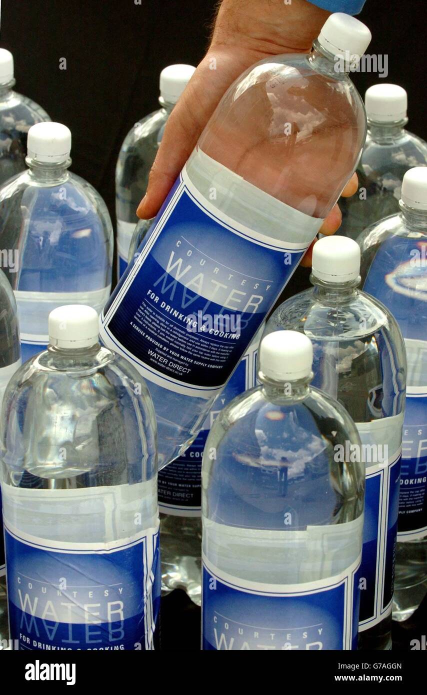 Cambridge Water Company Water Bottles Supply Stock Photo Alamy