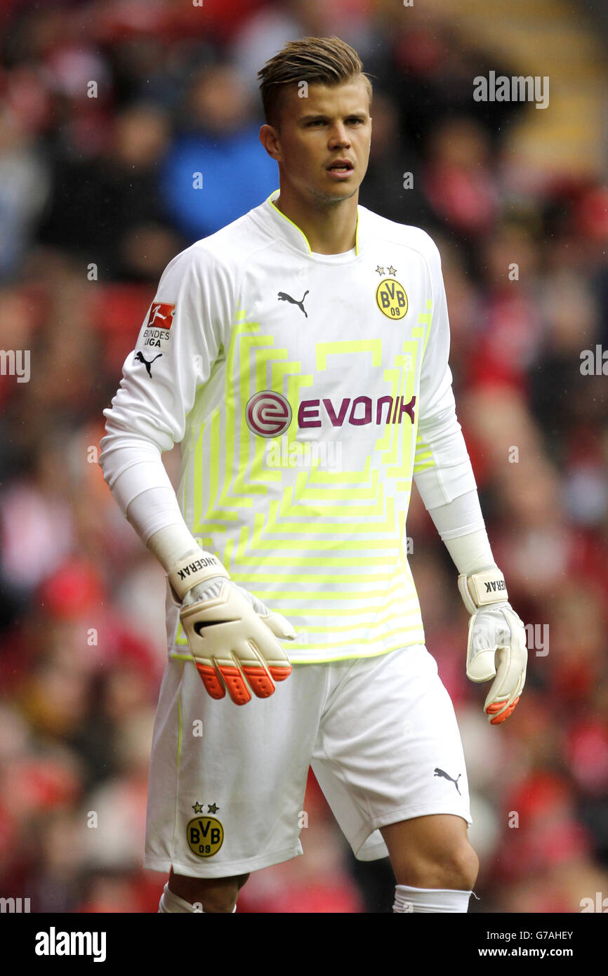 Soccer - Pre Season Friendly - Liverpool v Borussia Dortmund - Anfield Stock Photo