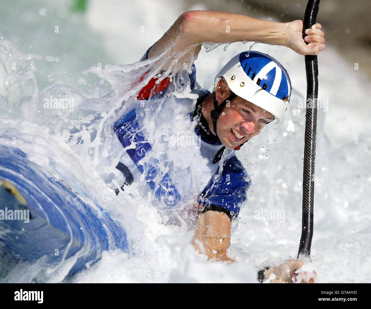 British canoeist Campbell Walsh from Stirling, Scotland, competes in