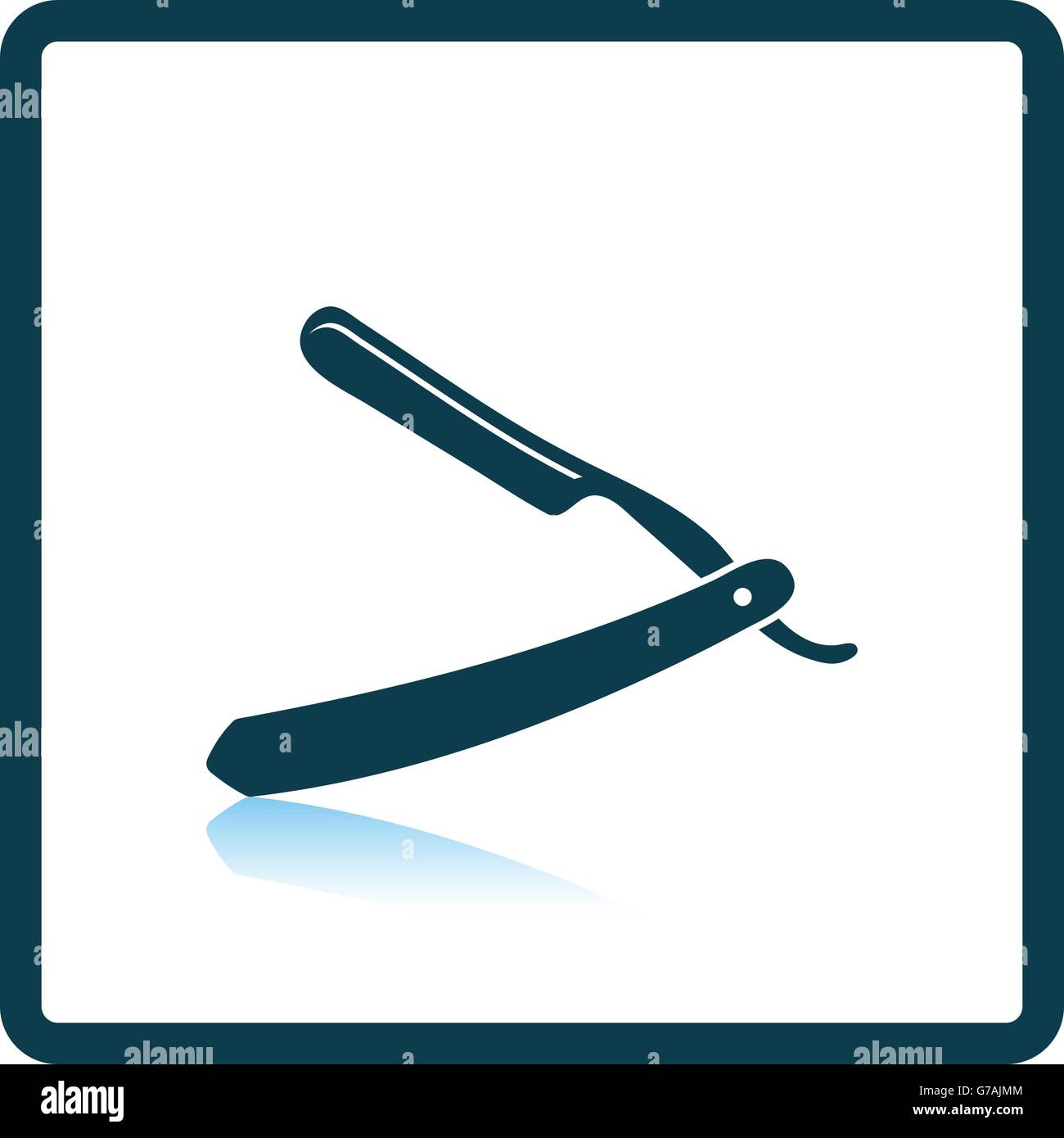 Razor blade shadow Stock Vector Images - Alamy