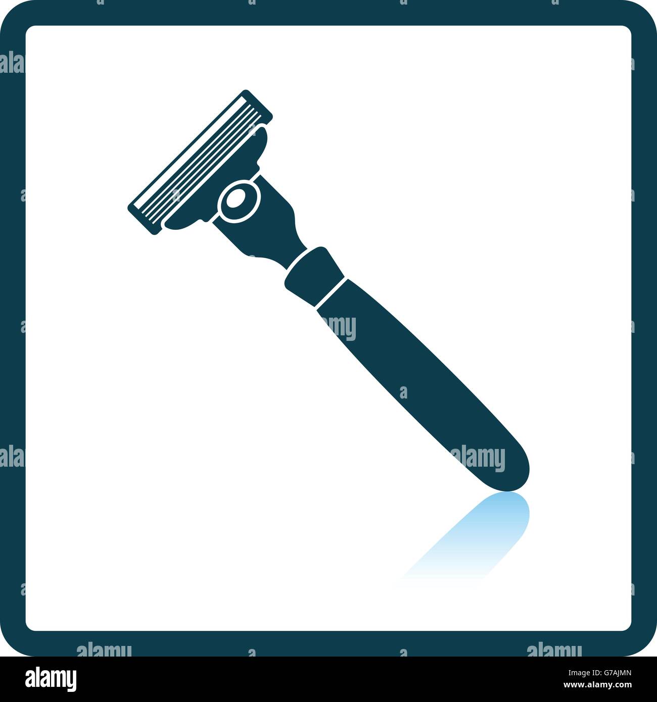Safety razor icon. Shadow reflection design. Vector illustration Stock ...