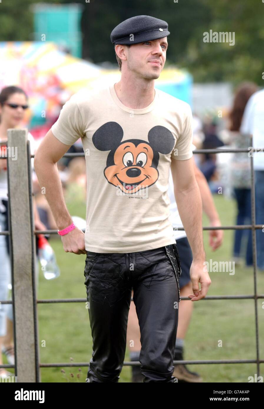 Jake Shears, lead singer of the Scissor Sisters at the V Festival in