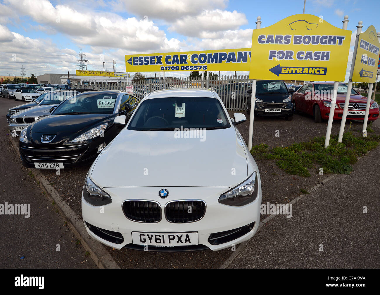 General view of the Essex Car Company, which sells a wide range of used