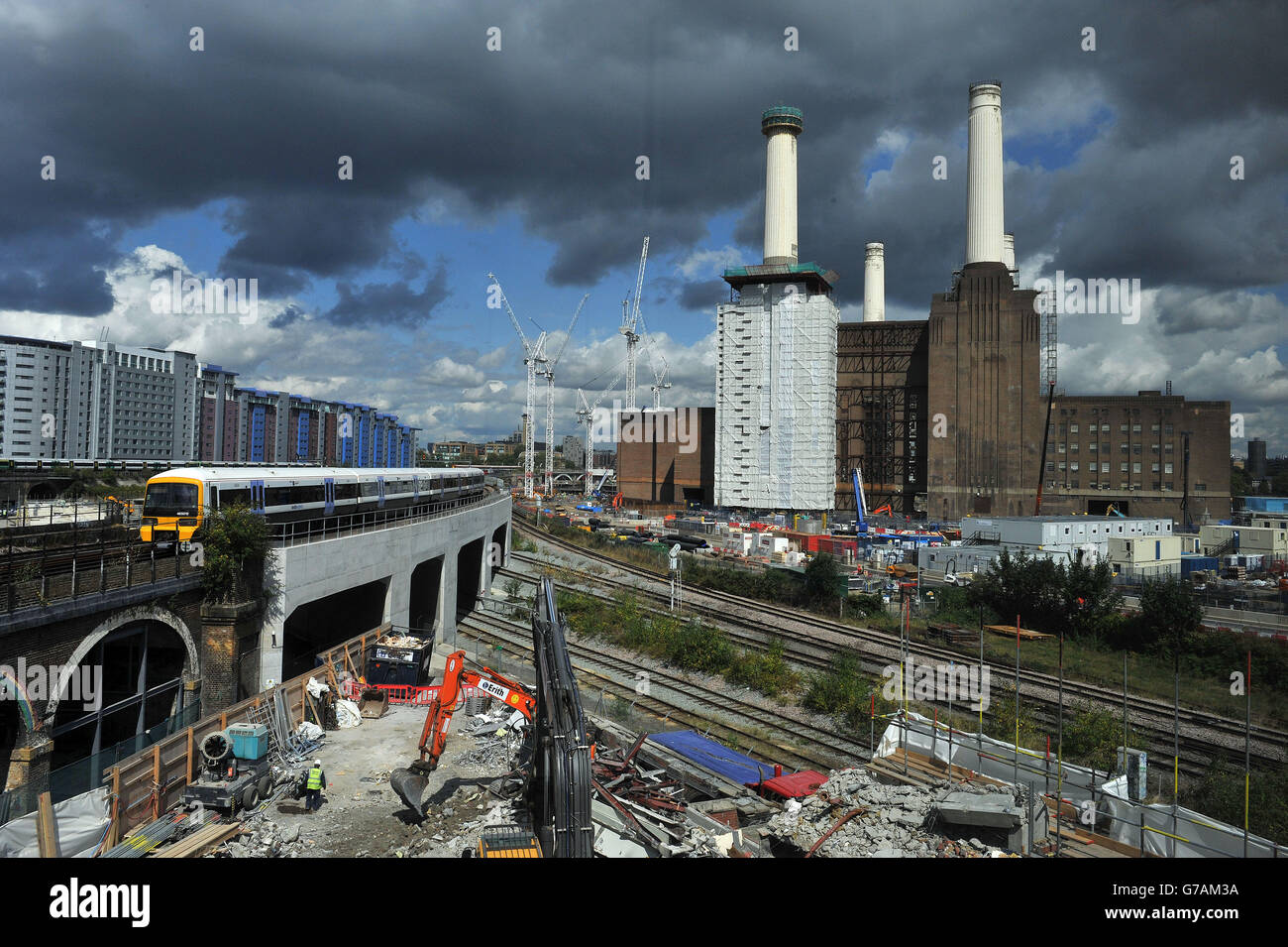 Battersea Power Station redevelopment Stock Photo Alamy