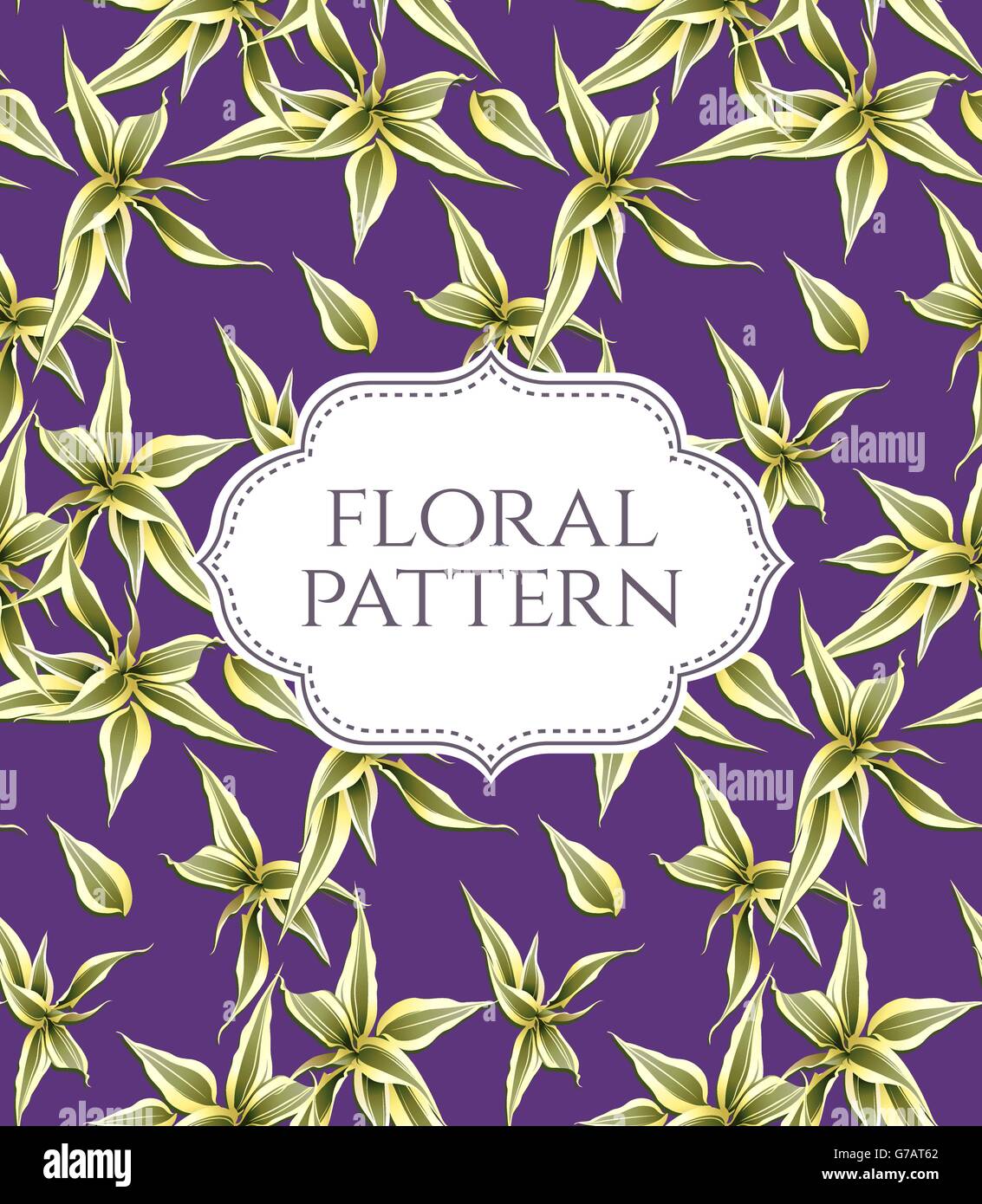 Seamless Floral Pattern Vintage Background Stock Vector Image And Art