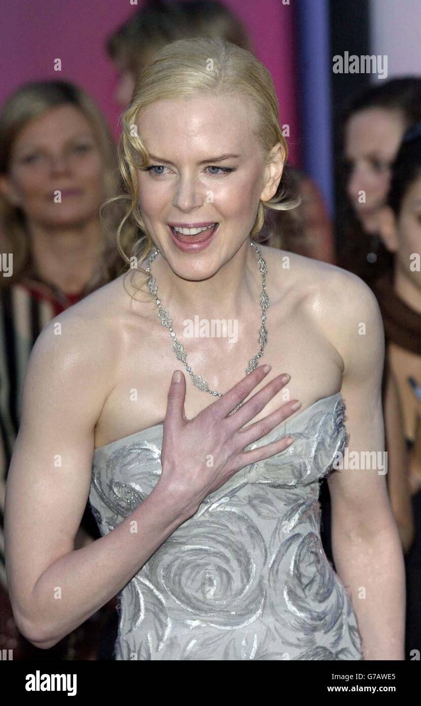 Star of the film Nicole Kidman arrives for the premiere of 'Birth' at Mostra Internazionale d'Arte Cinematografica Lido in Venice, Italy , during the 61st annual Venice Film Festival. Stock Photo