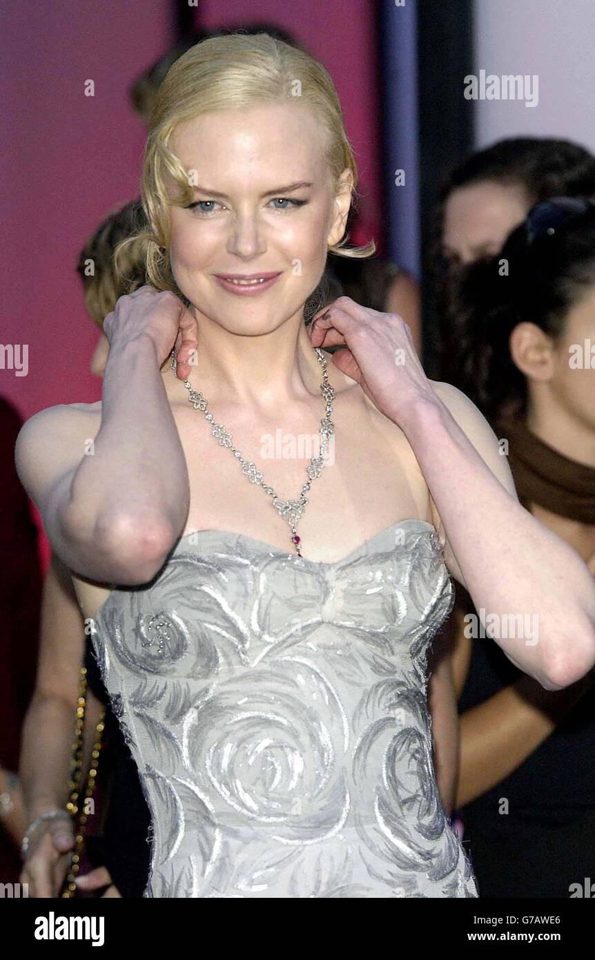 Star of the film Nicole Kidman arrives for the premiere of 'Birth' at Mostra Internazionale d'Arte Cinematografica Lido in Venice, Italy , during the 61st annual Venice Film Festival. Stock Photo