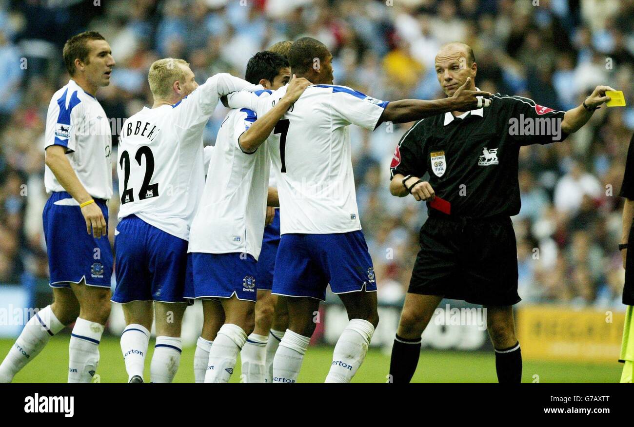 MAN CITY V EVERTON Stock Photo