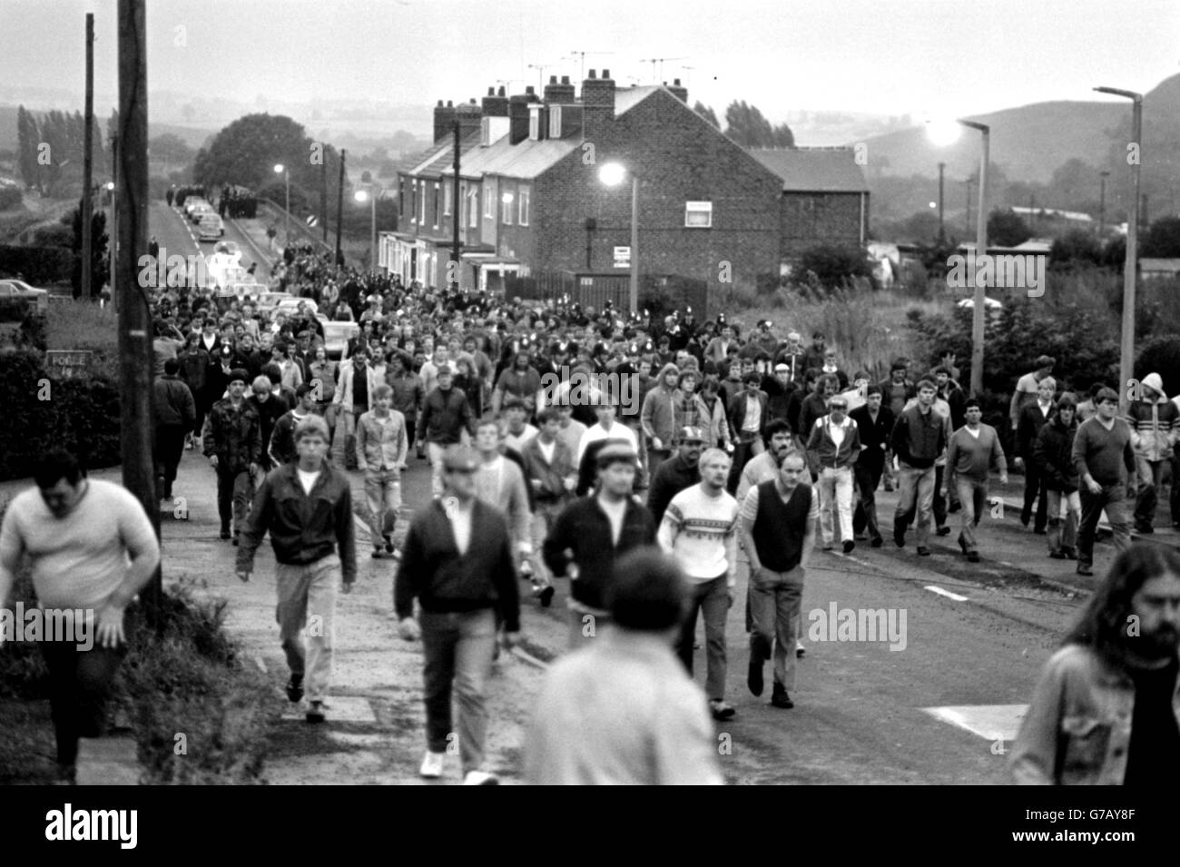 The Miners Strike Stock Photo