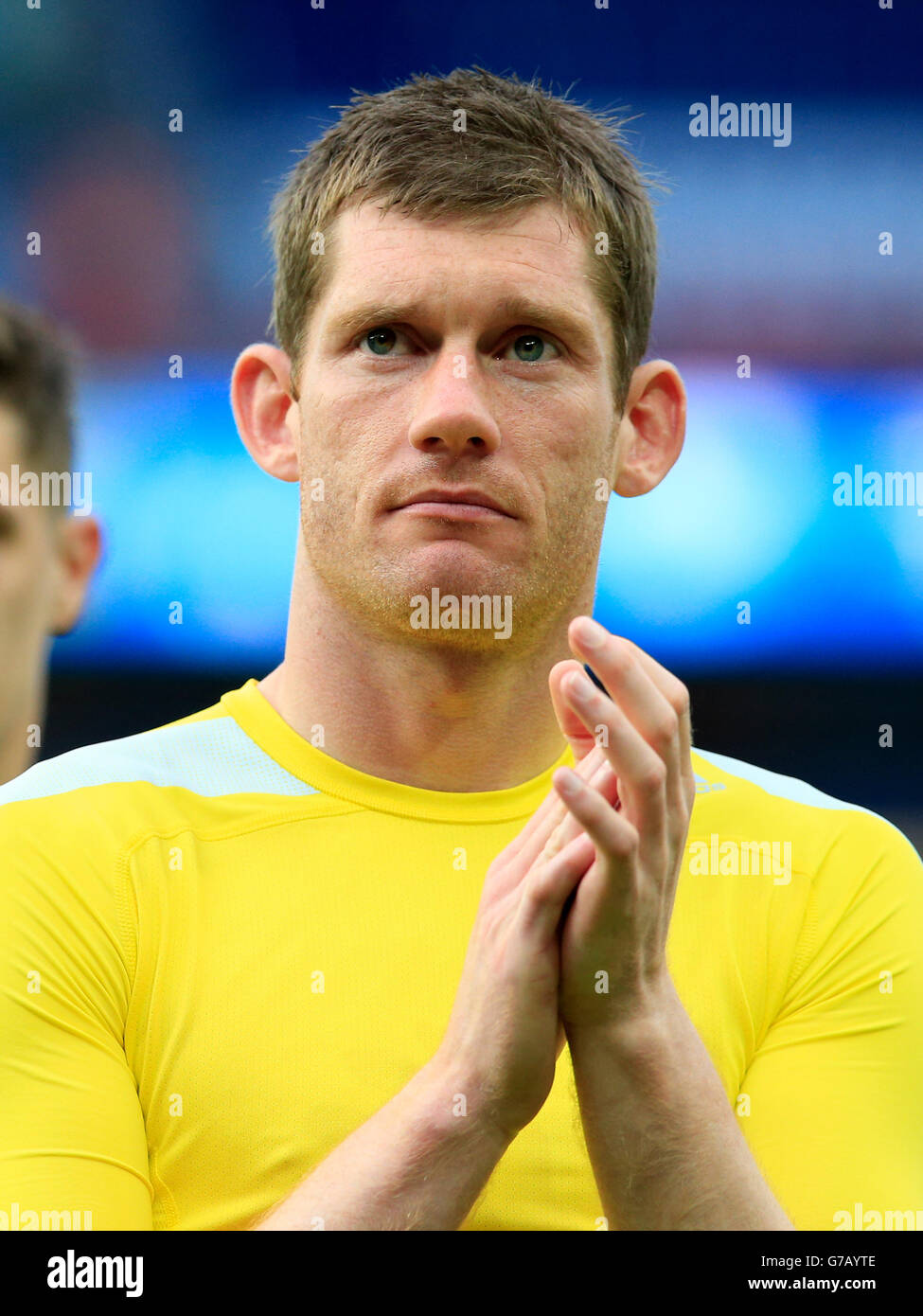 Northern Ireland goalkeeper Michael McGovern during the round of 16 match at the Parc de Princes, Paris. PRESS ASSOCIATION Photo. Picture date: Saturday June 25, 2016. See PA story SOCCER Wales. Photo credit should read: Jonathan Brady/PA Wire. Stock Photo