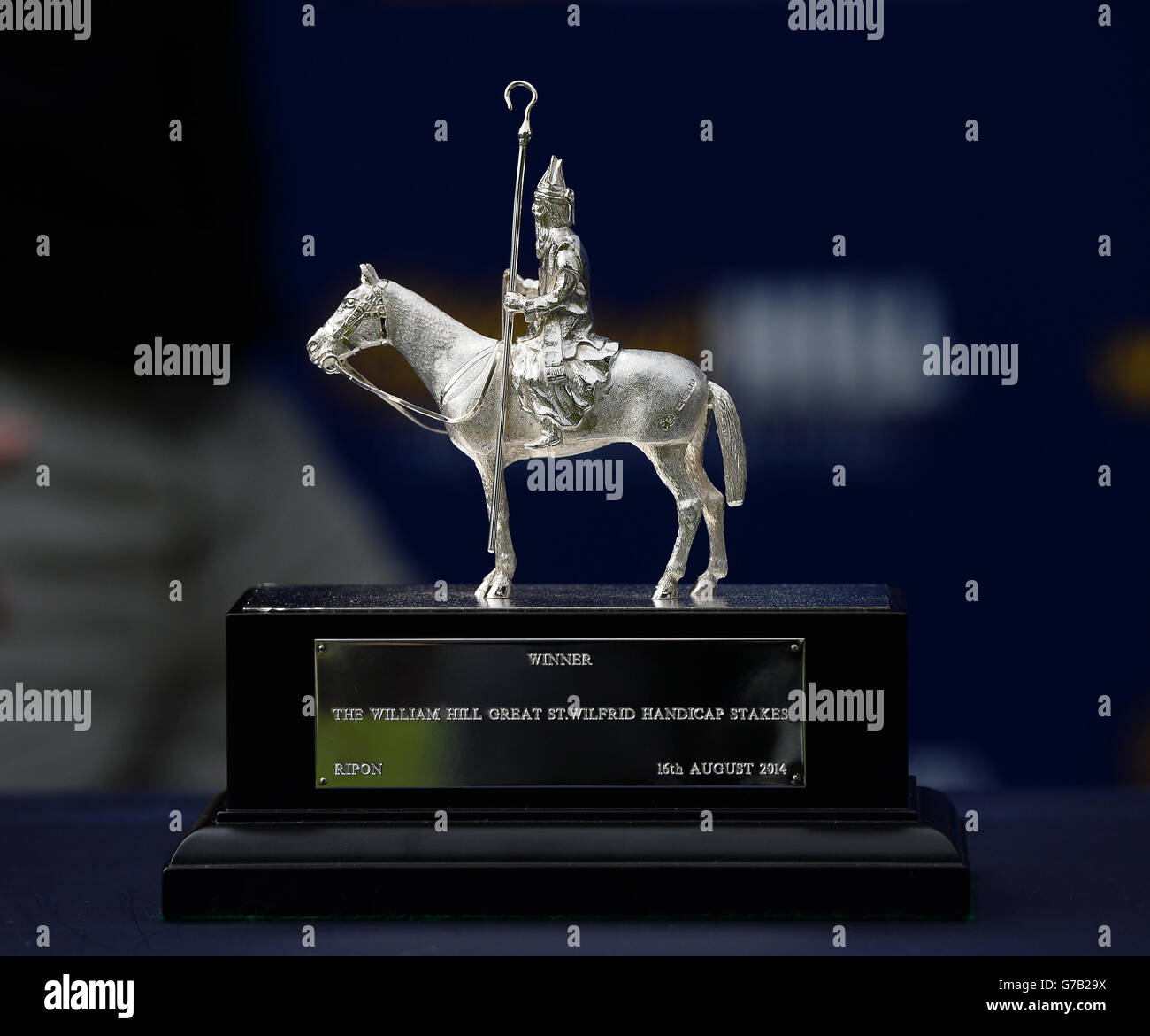 The Trophy for the Winning owner in the William Hill Great St Wilfrid