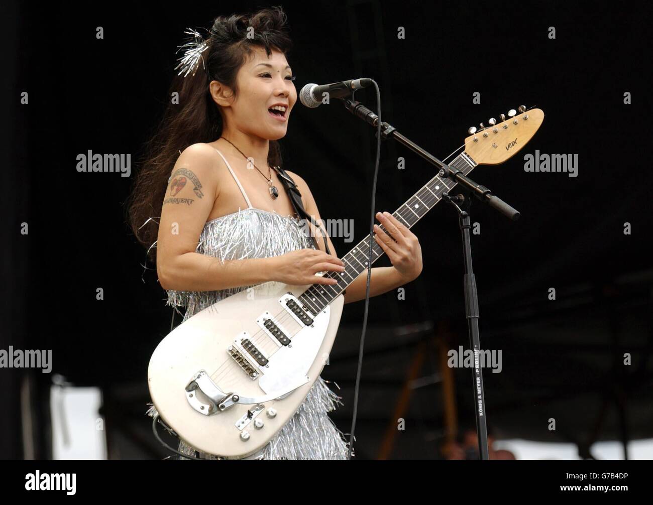 Japanese Rock Band The 5 6 7 8s Performing On The Main Stage High Resolution Stock Photography And Images Alamy
