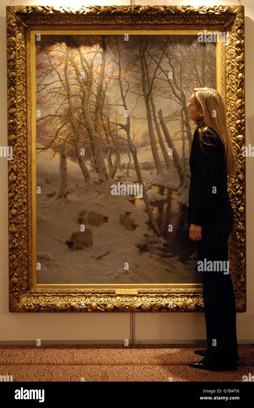 Sothebys Scottish and Sporting Pictures Auction Stock Photo Alamy