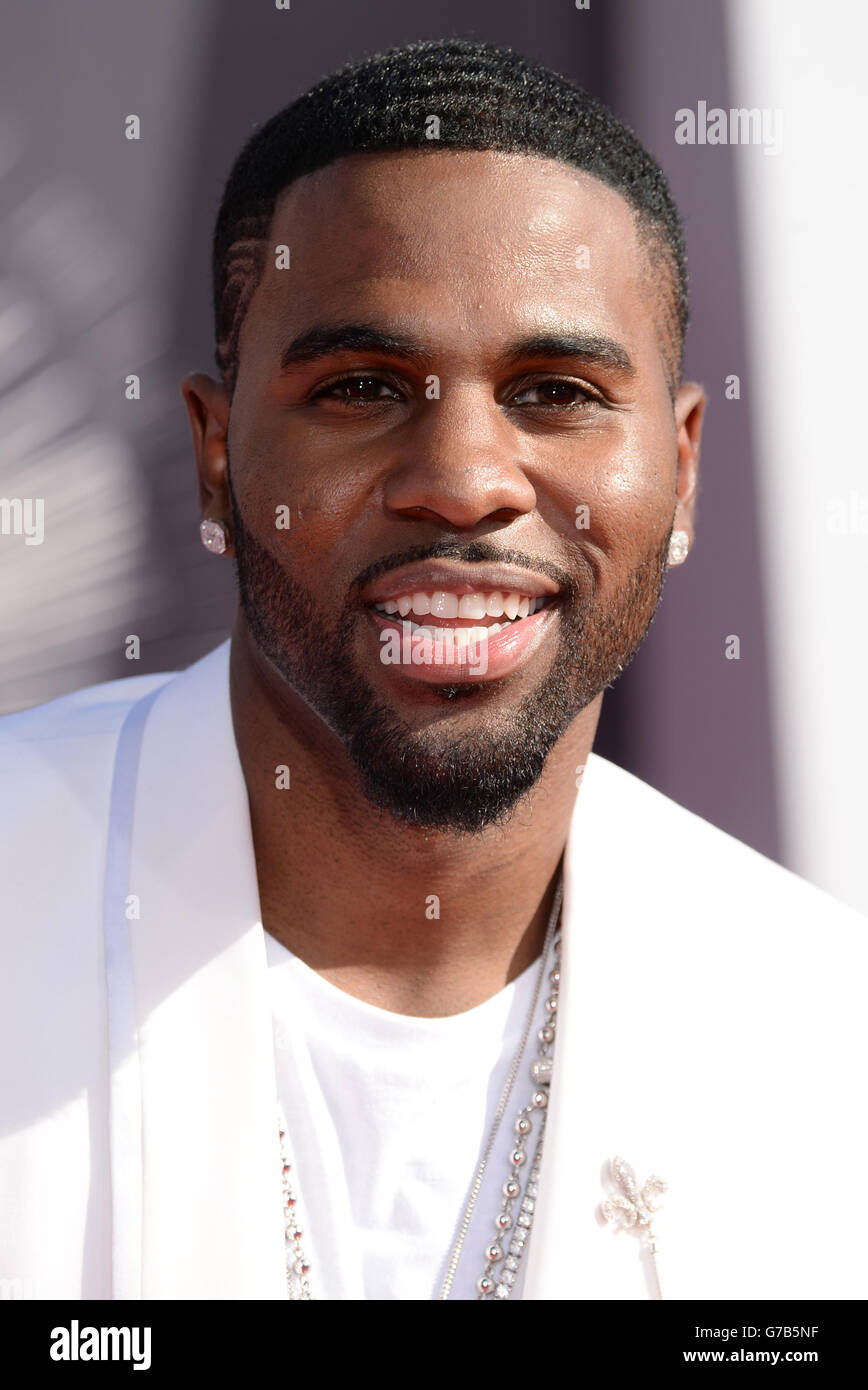 Jason Derulo arriving at the MTV Video Music Awards 2014 at The Forum in Inglewood, Los Angeles. Stock Photo