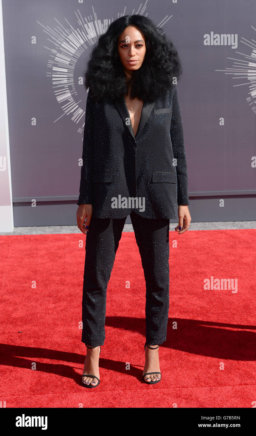 Solange Knowles arriving at the MTV Video Music Awards 2014 at The Forum in Inglewood, Los Angeles. Stock Photo