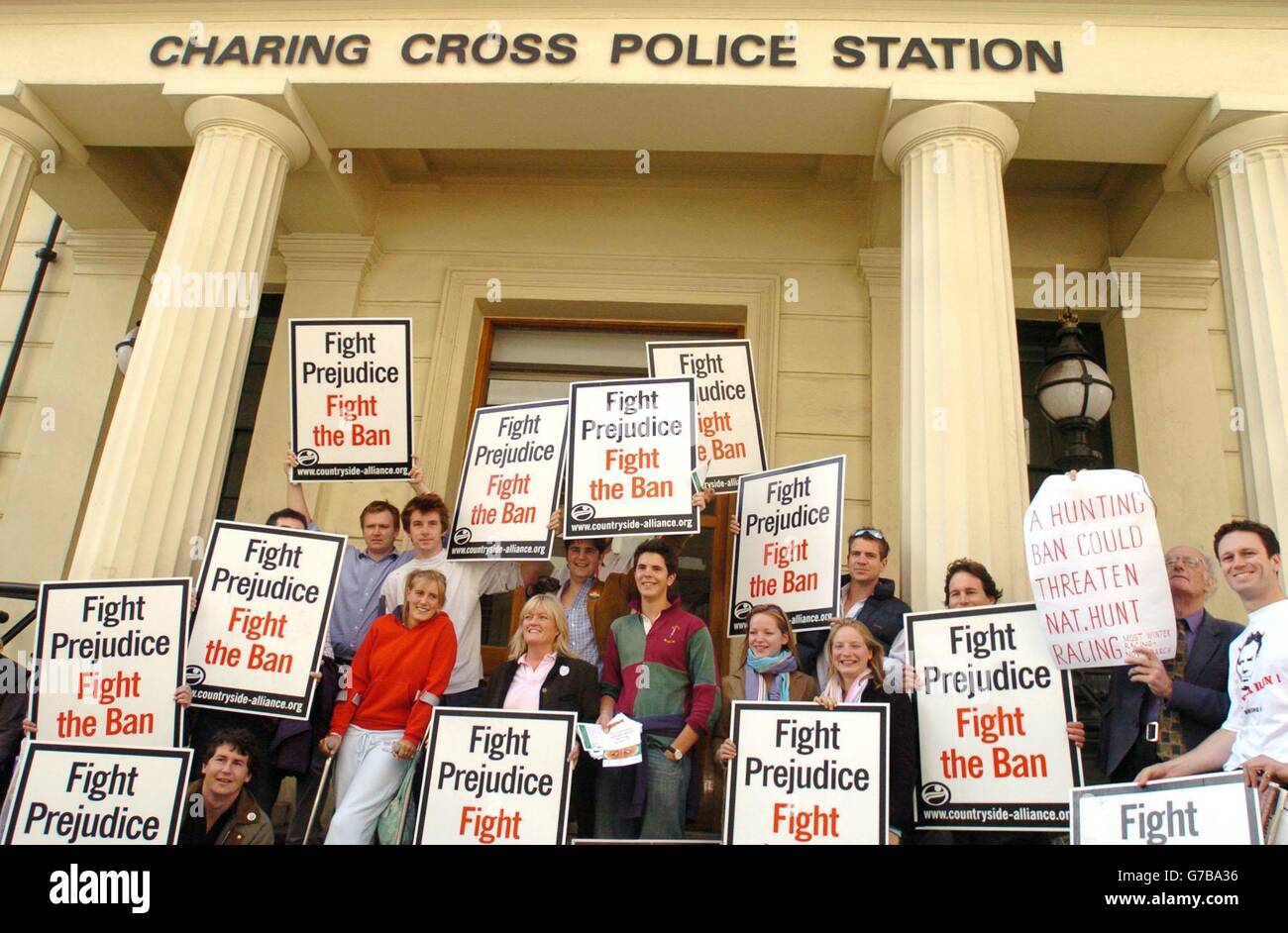 Countryside Protesters Outside Charing Cross Police Station