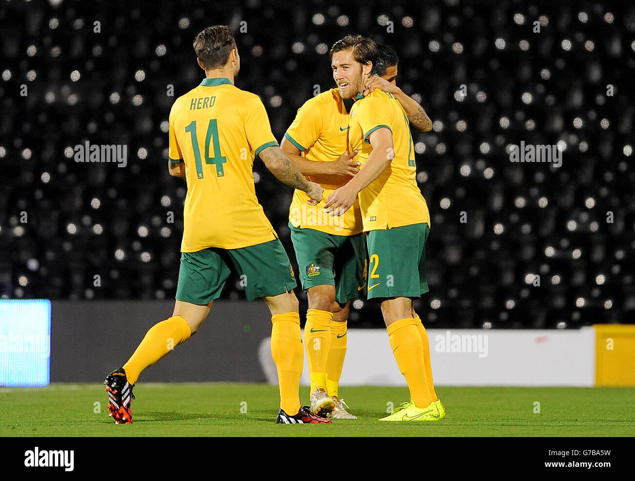 Soccer International Friendly Saudi Arabia v Australia Craven Cottage. Australia