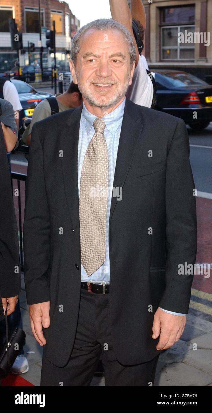 Celebrity business sport football smiling alan sugar hi-res stock