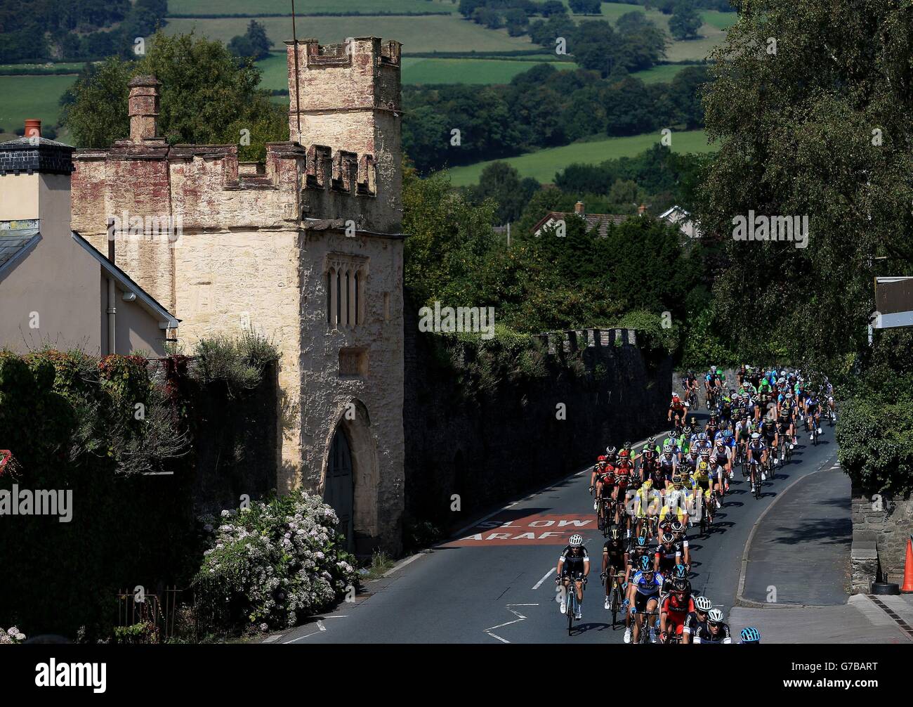 Cycling - 2014 Tour of Britain - Stage Three - Newtown to Tumble Stock Photo