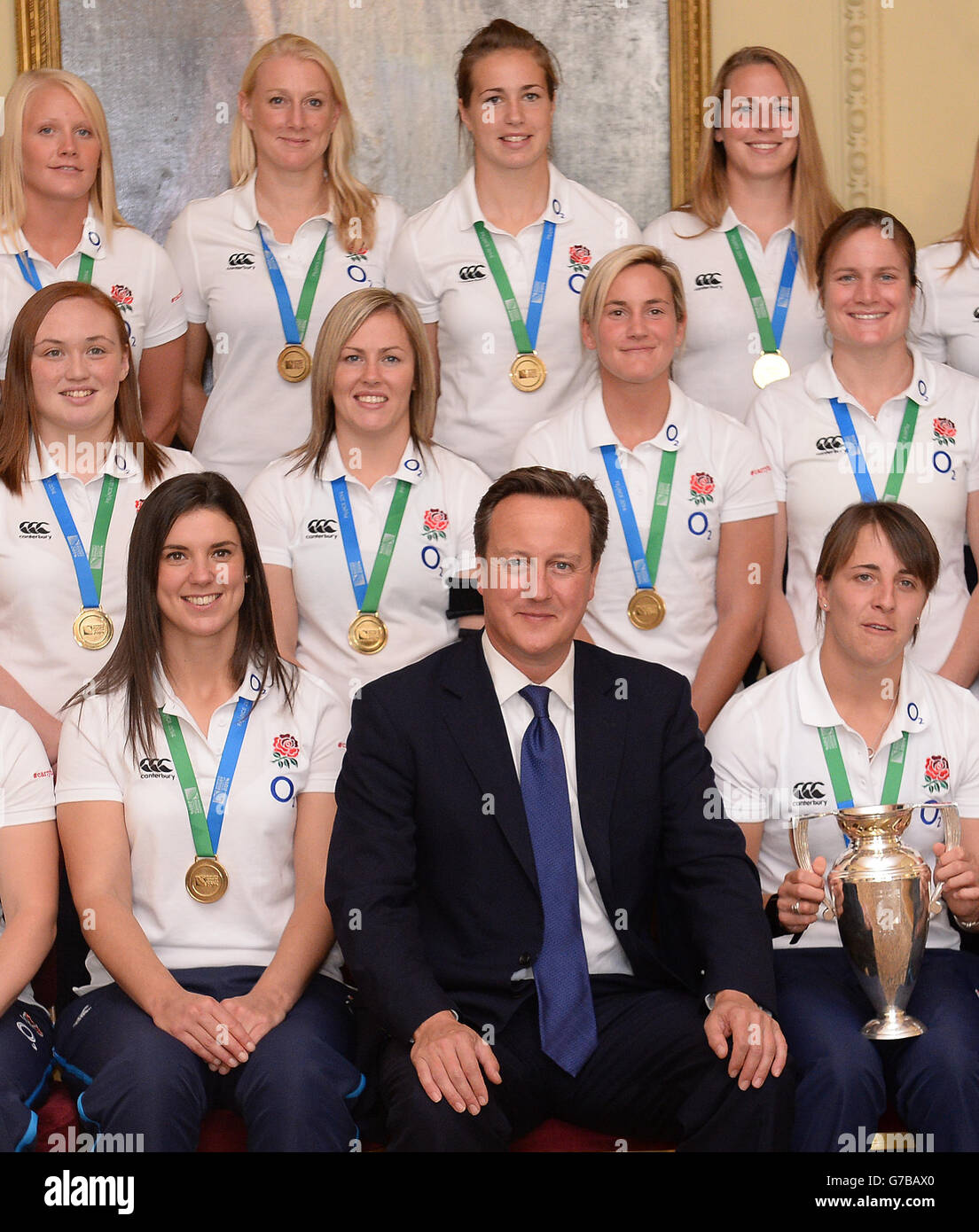 England rugby world cup winning team reception hi-res stock photography ...
