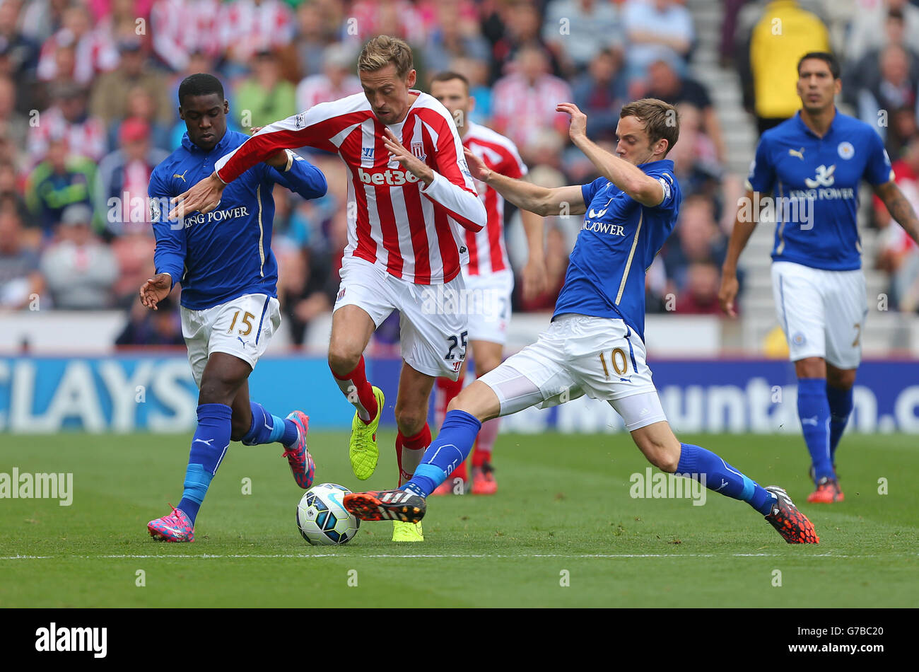 Soccer Barclays Premier League Stoke City V Leicester City Stock Photo Alamy