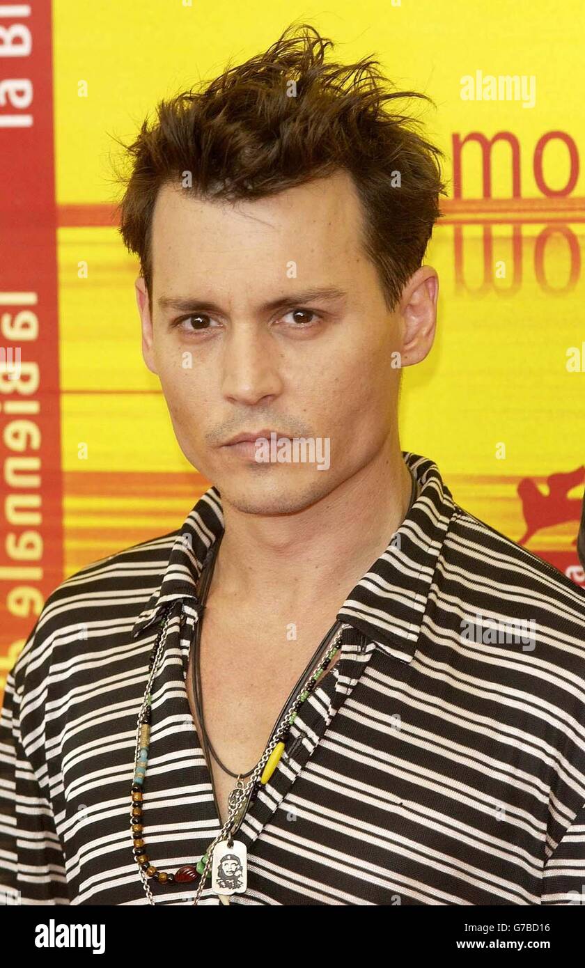 Head shoulders celebrity film venice2004 hl040904 depp hli cpbritspirit