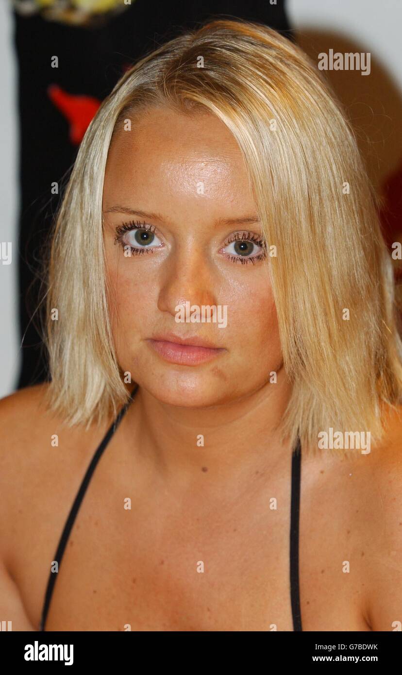 Actress Lucy Davis during an in-store appearance at Virgin Megastore on Piccadilly, central London, to sign copies of the new Shaun Of The Dead DVD, which was realeased today. Stock Photo