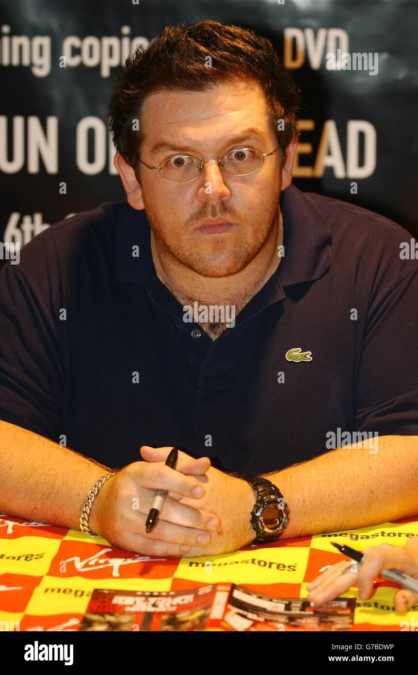 Nick Frost Shaun Of The Dead DVD release Stock Photo Alamy