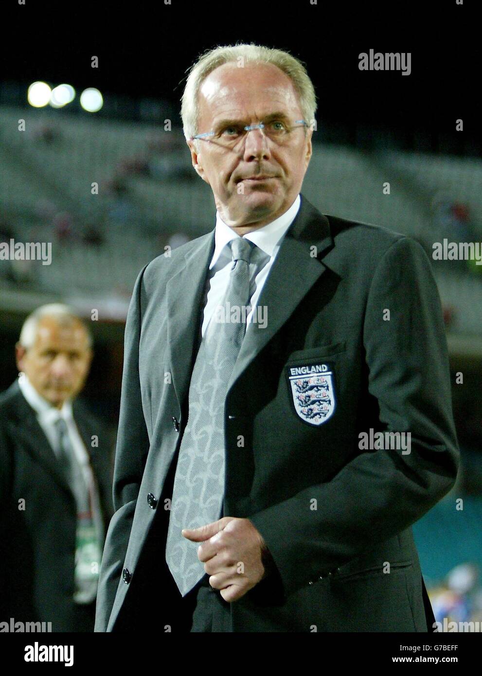 England manager Sven-Goran Eriksson before the World Cup qualifying ...