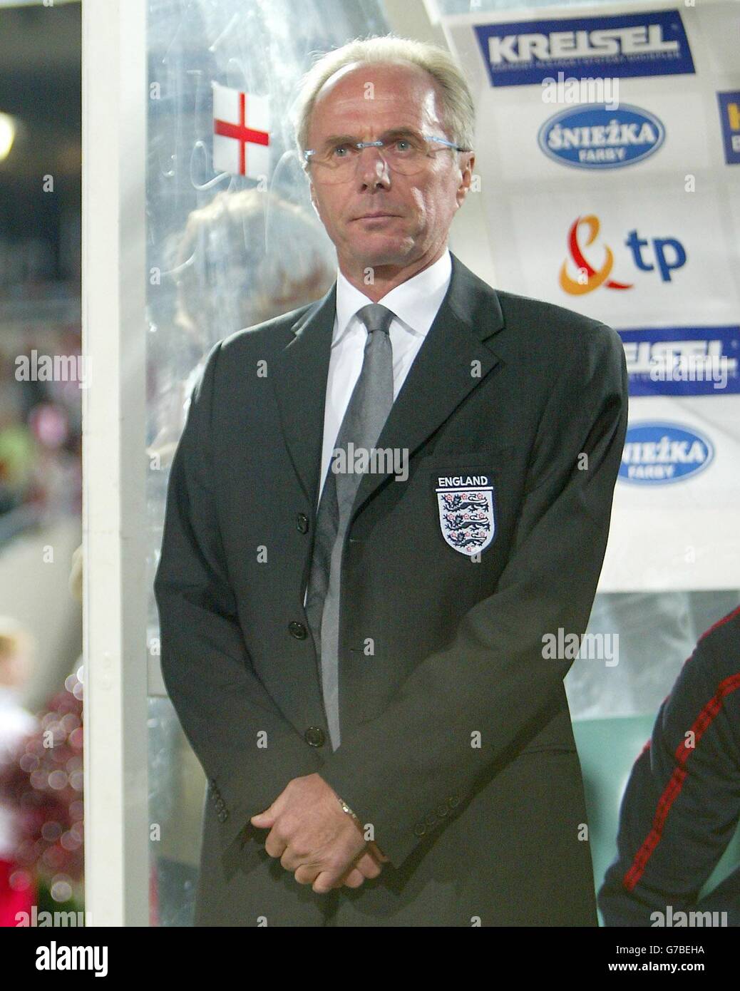 England manager Sven-Goran Eriksson before the World Cup qualifying ...