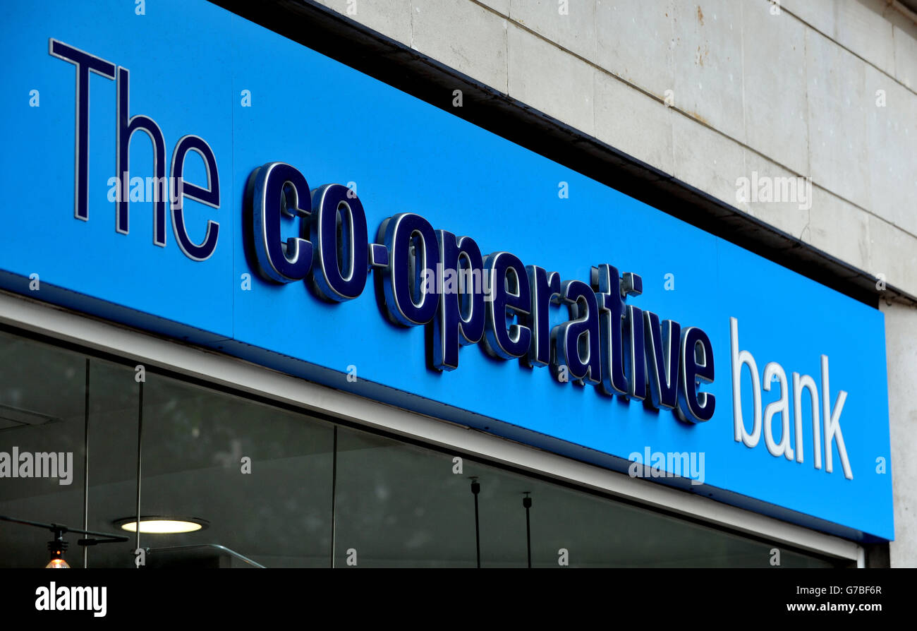 Stock photo of a co-operative bank in Holborn, central London. Stock Photo