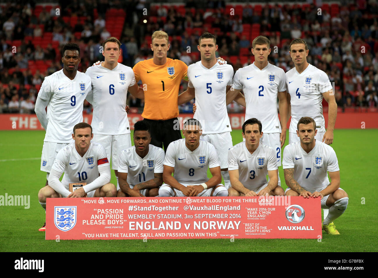 Soccer - International Friendly - England v Norway - Wembley Stadium Stock Photo