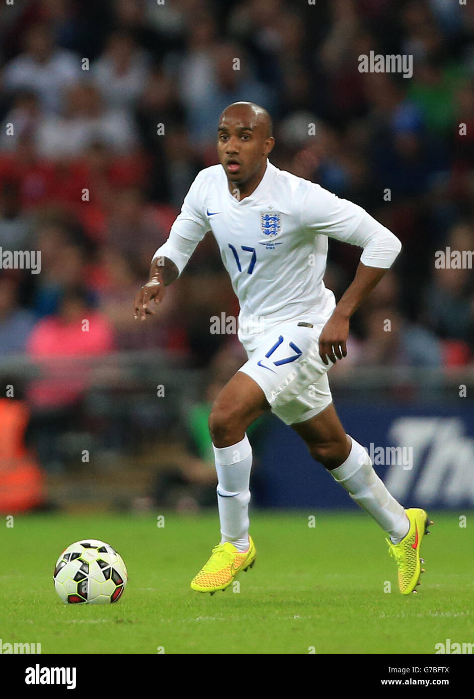 England's Fabian Delph during the International Friendly at Wembley Stadium, London. PRESS ASSOCIATION Photo. Picture date: Wednesday September 3, 2014. See PA story SOCCER England. Photo credit should read: Nick Potts/PA Wire. Stock Photo