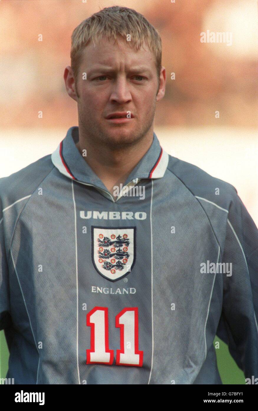 Soccer ... World Cup Qualifier ... Georgia v England. David Batty, England Stock Photo