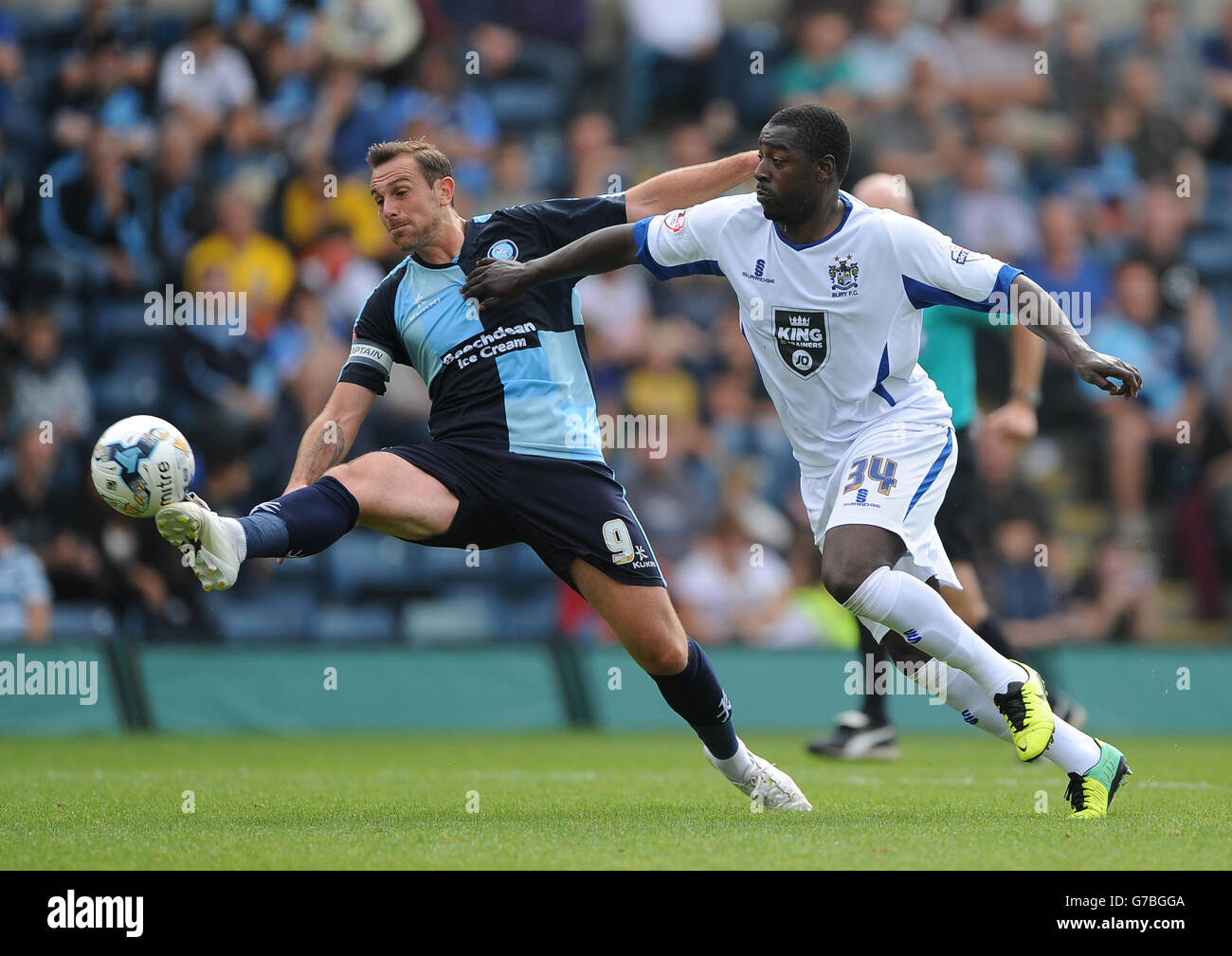 Soccer - Sky Bet League Two - Wycombe Wanderers v Bury - Adams Park Stock Photo