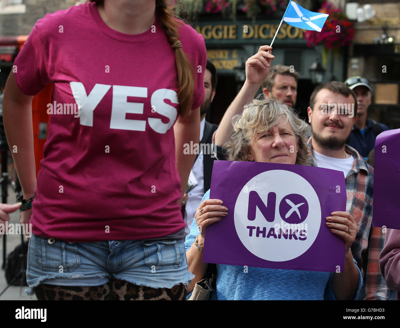 Scottish independence referendum Stock Photo Alamy