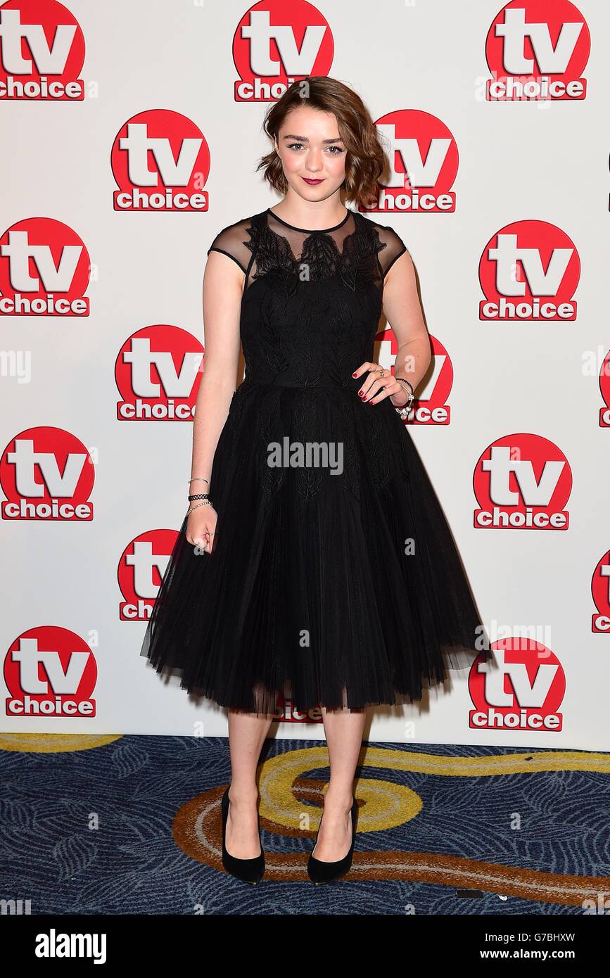 Maisie williams arriving 2014 tv choice awards hi-res stock photography