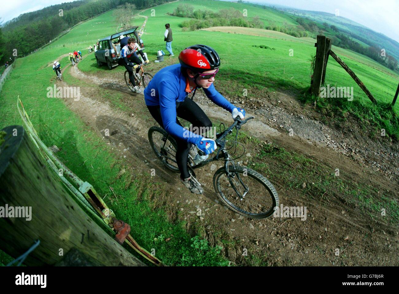 CYCLING MOUNTAIN BIKES Stock Photo Alamy
