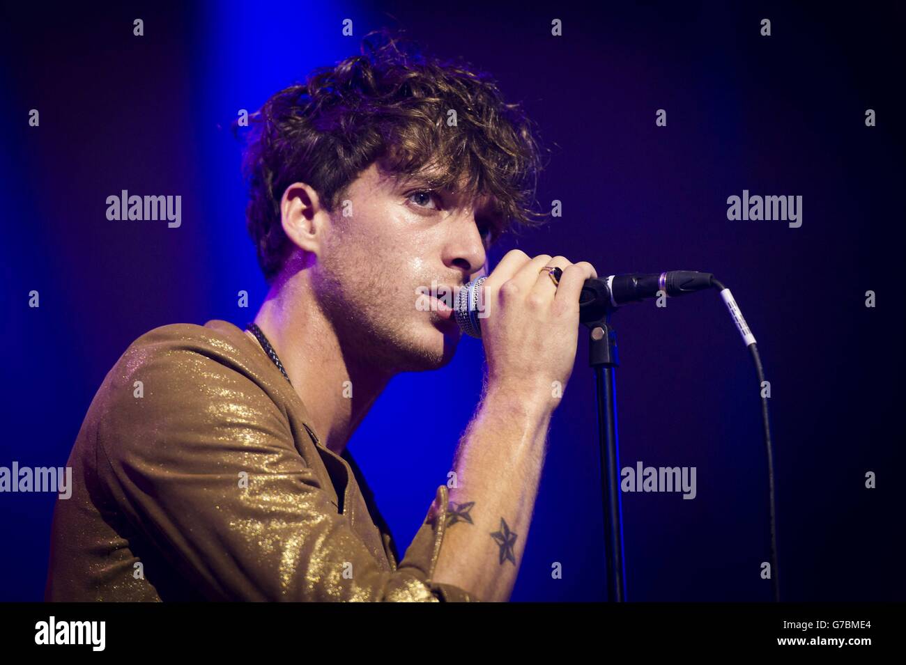 Paulo Nutini performs at the Roundhouse during the iTunes Festival, Camden, London. Stock Photo
