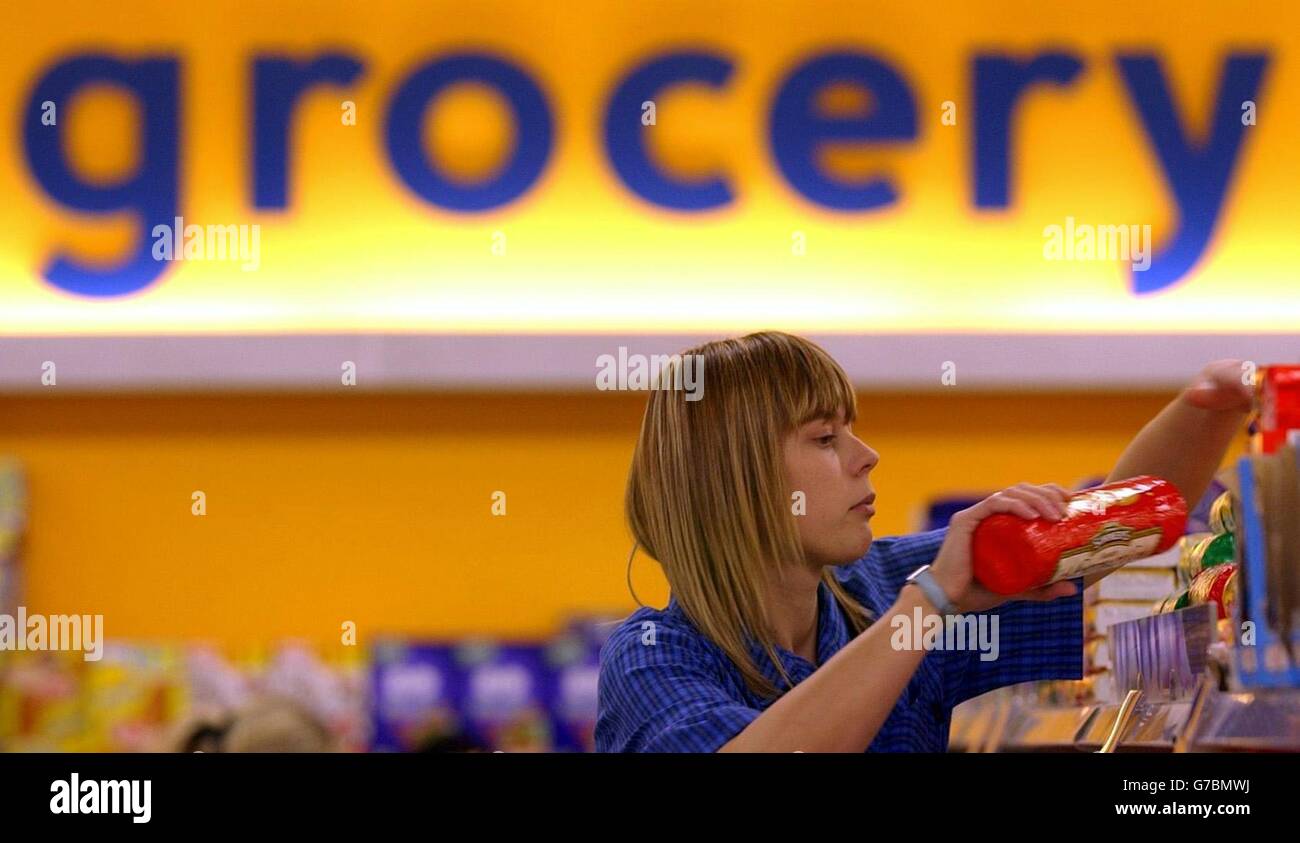 Tesco Profits Announcement Stock Photo Alamy