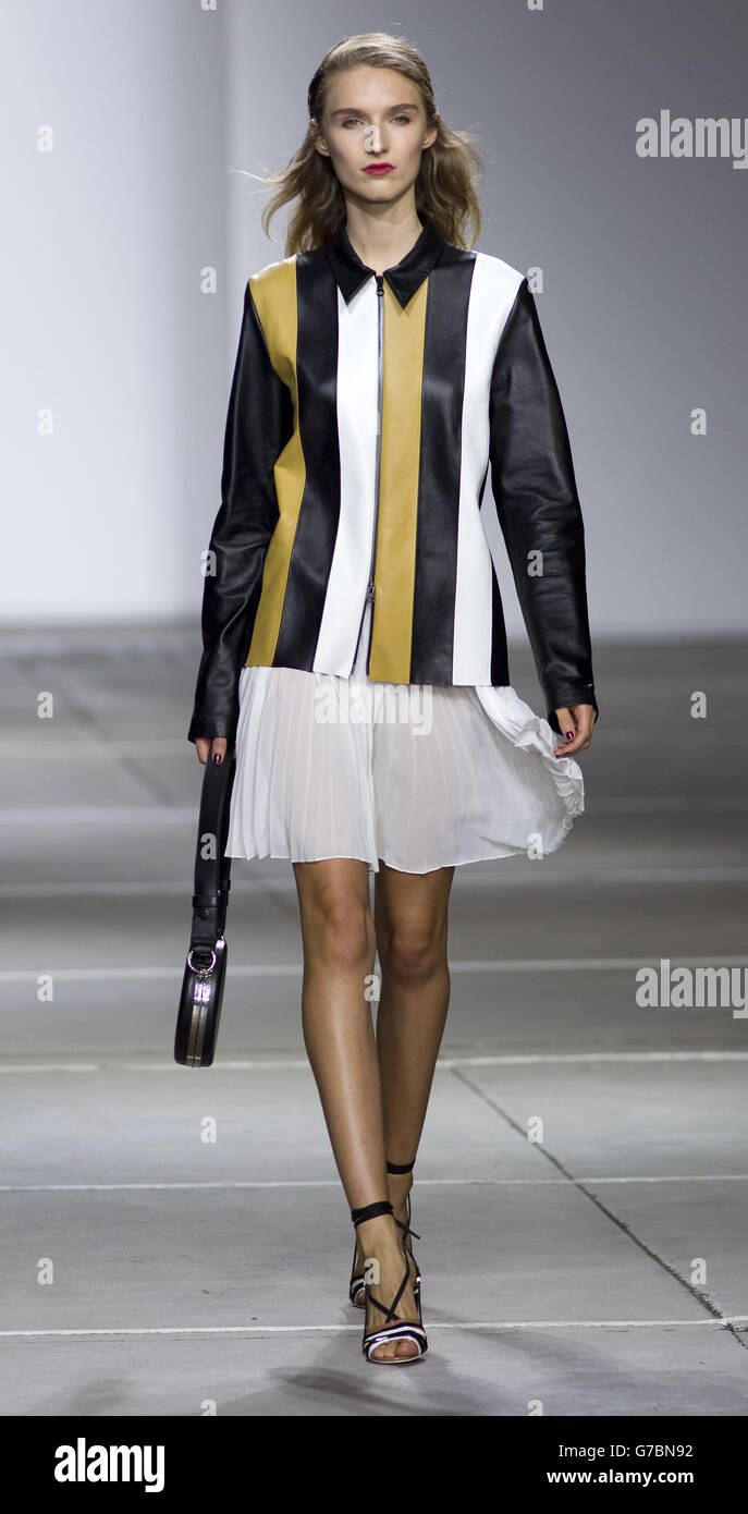 Topshop catwalk - London Fashion Week 2014 Stock Photo