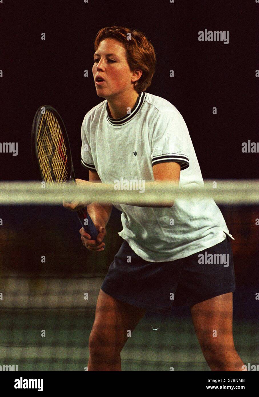 TENNIS - Guardian Direct British Nationals. Lucie Ahl in action Stock Photo  - Alamy